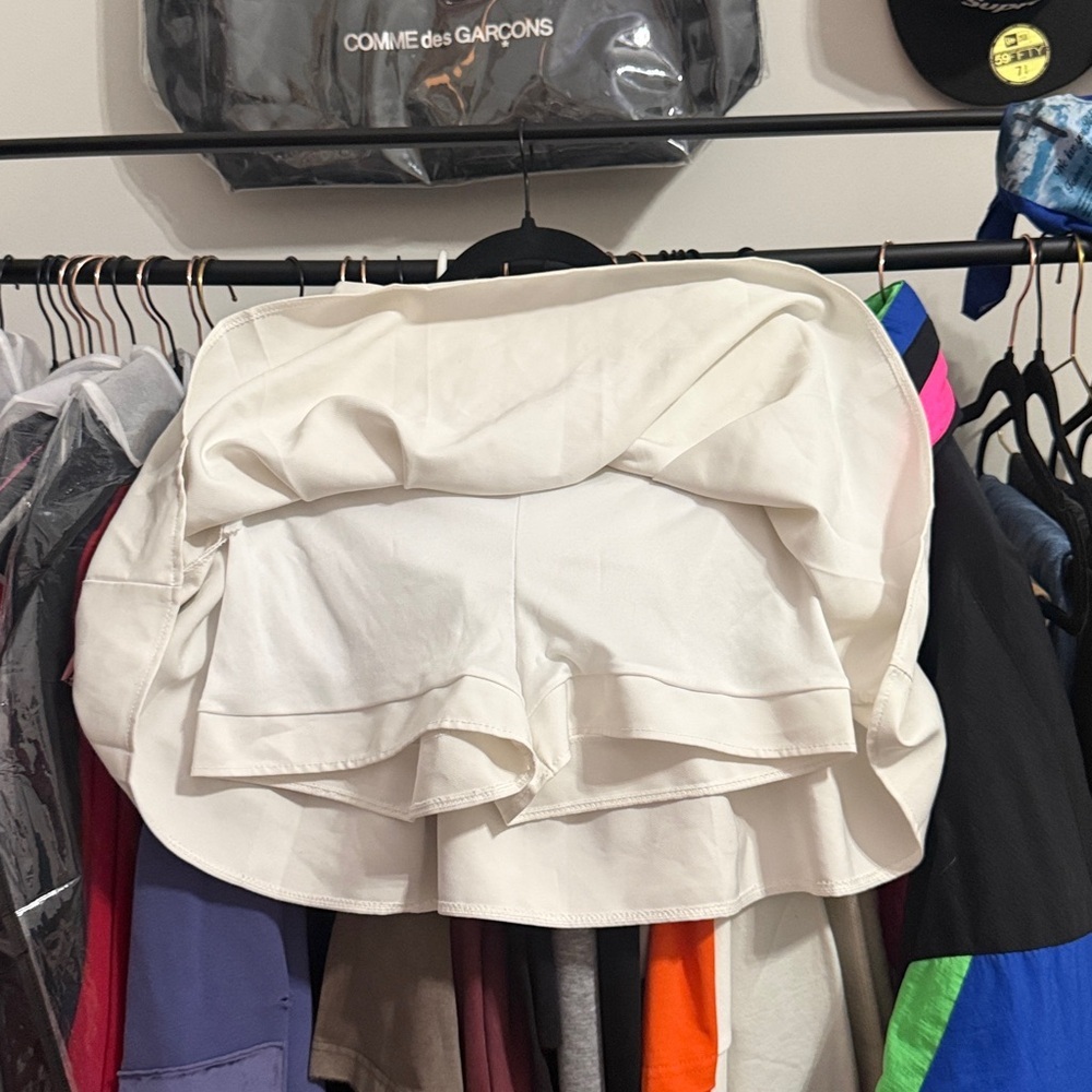 White Flared Skort - Picture 2 of 4